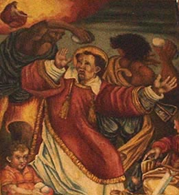 lapidation de saint Etienne en l'église de Saleilles