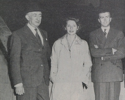 The Echo, 05.1950, Friends visit Ecusta, "Mr. and Mrs. Michel Bollore and Mr. Jacques Thube  of Papeteries Bollore"