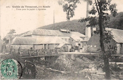 Usine de Cascadec-Troscoat en 1903