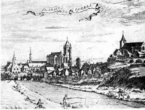 Monastère de Lobbes (à gauche)